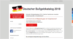 Desktop Screenshot of bussgeldkataloge.de