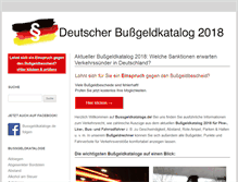 Tablet Screenshot of bussgeldkataloge.de